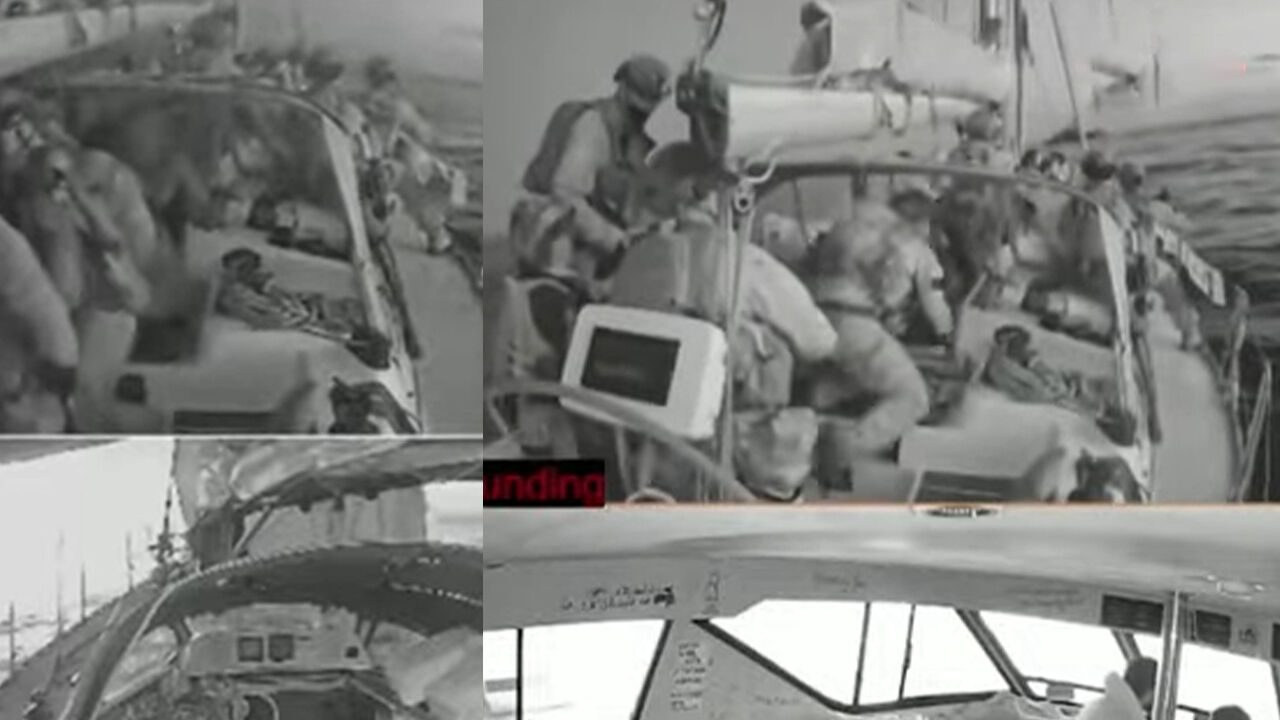 Israil Sumud Filosuna Saldirdi