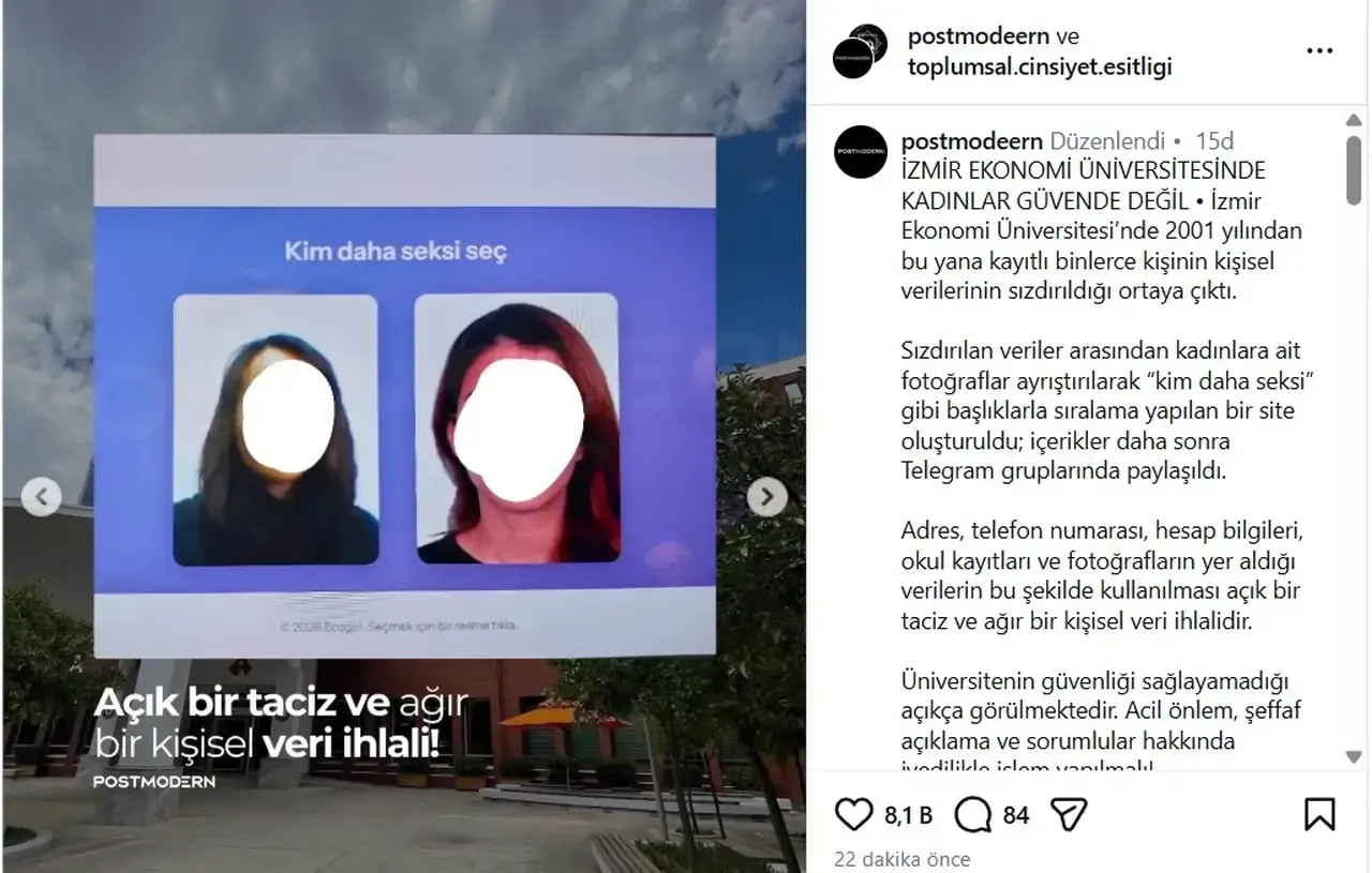 Izmir Ekonomi Universitesi Nde Veri Skandali Binlerce Kadin Ogrencinin Fotografi Sizdi 1764962458