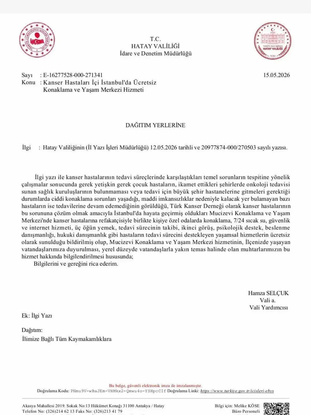 Hatay Kanser Hastaları (1)