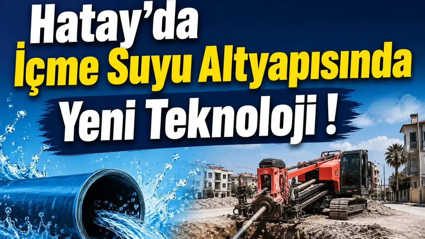 Hatay'da İçme Suyu Altyapısında Yeni Teknoloji !