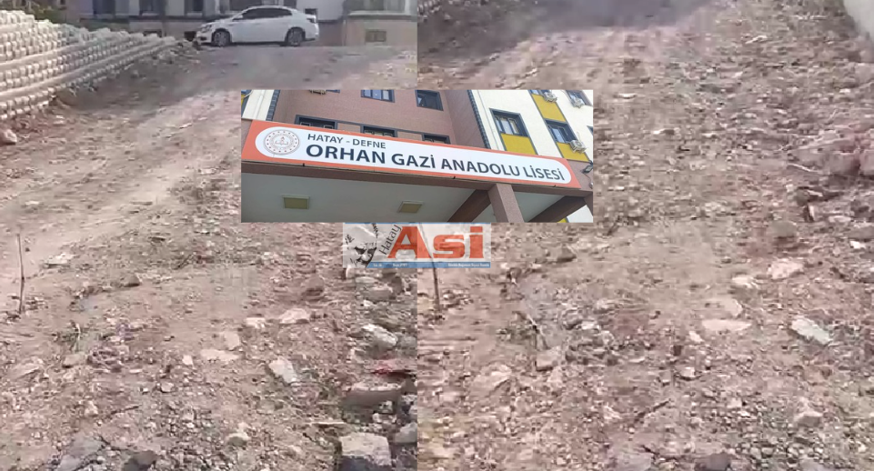 Defne’de Velilerden Acil Yol Çağrısı: Okul Açılmadan Düzeltilsin!