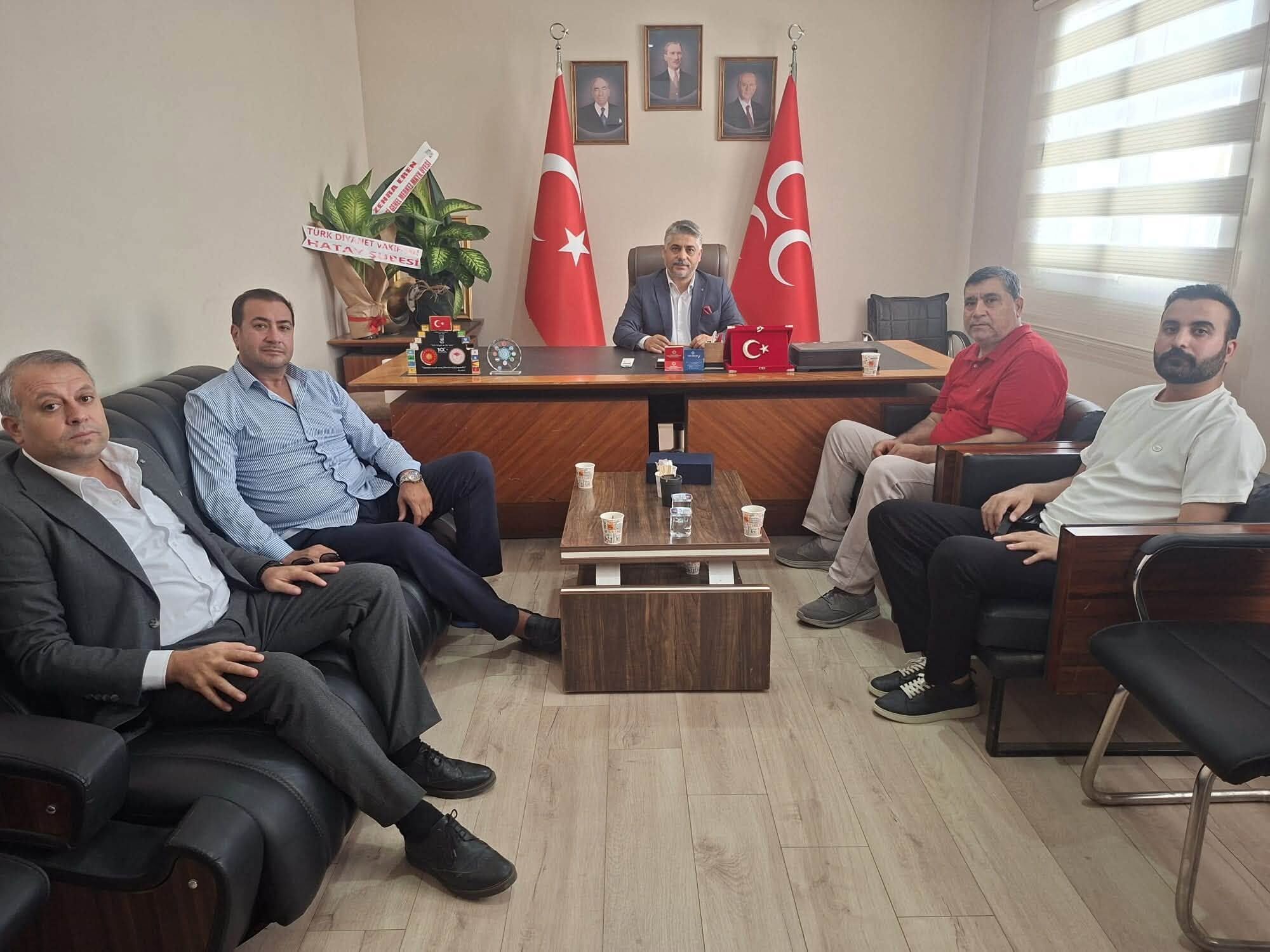 HASİAD’dan MHP Hatay İl Başkanı Metin Taşçı’ya Ziyaret