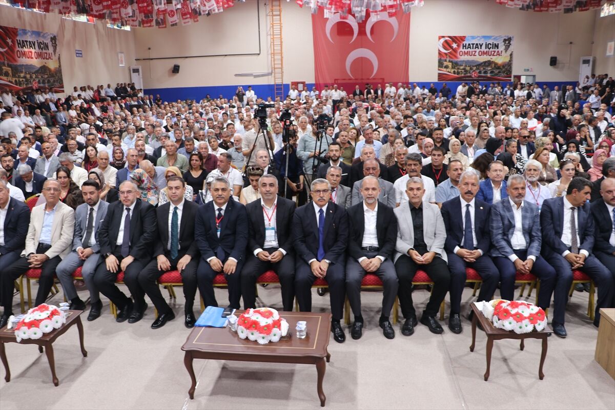 Mhp Hatay İl Kongresine Yoğun Katılım Taşçı Yeniden Seçildi (1)