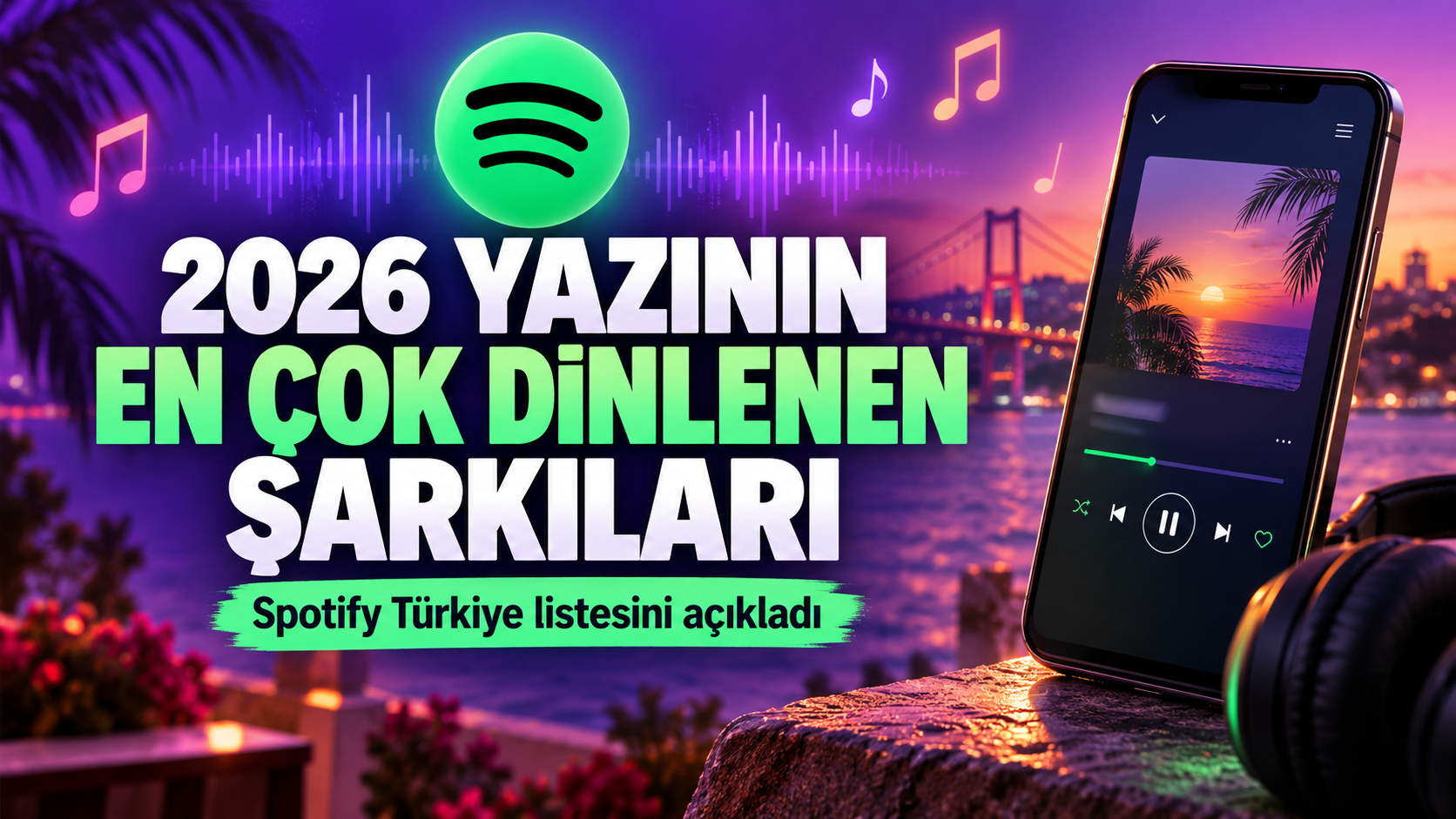 İşte Türkiye’de 2026 Yazının En Çok Dinlenen Şarkı Listesi!