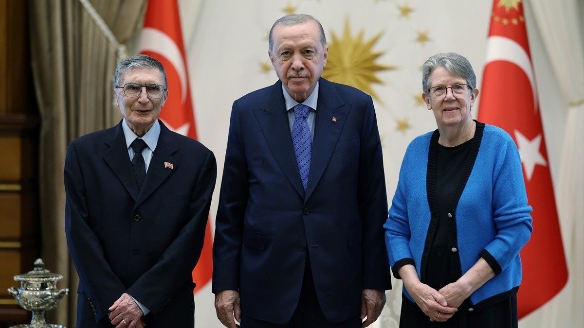 Cumhurbaşkanı Erdoğan, Nobel ödüllü bilim insanı Prof. Dr. Sancar'ı kabul etti