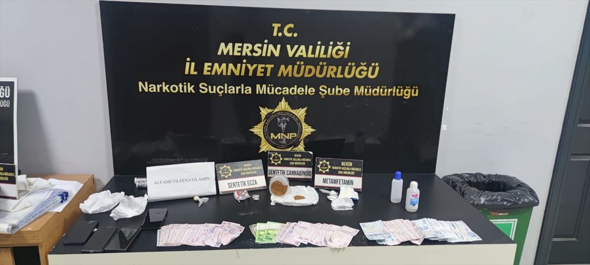 Mersin'de uyuşturucu operasyonunda yakalanan 6 zanlıdan 4'ü tutuklandı