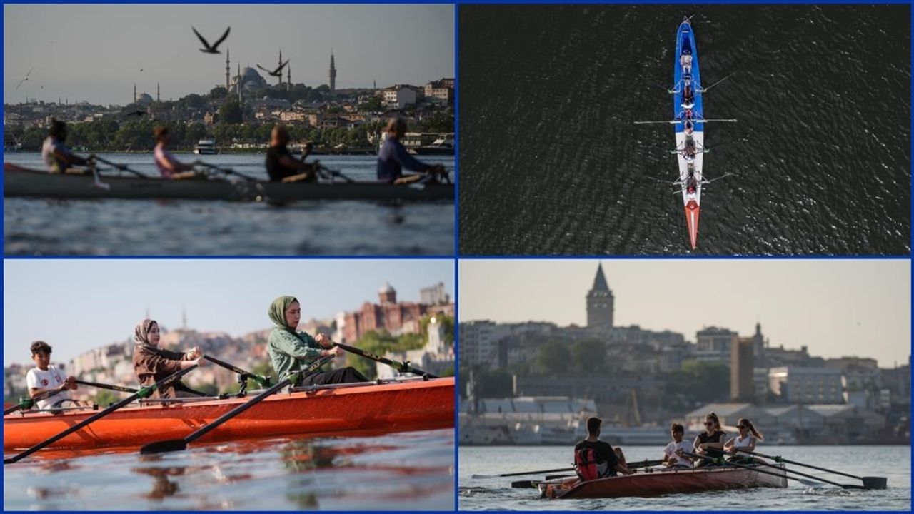 Haliç'te kürek sporuna ilgi yükselişte