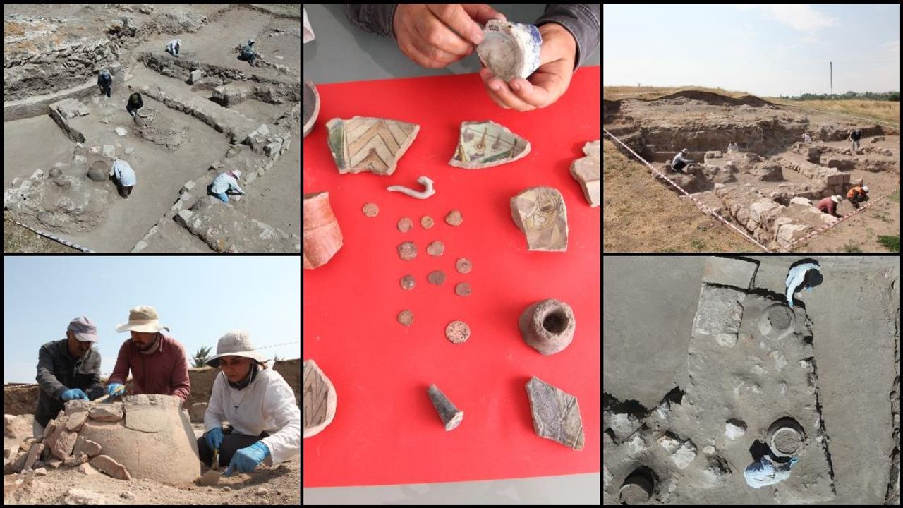 Bitlis'teki Selçuklu Kalesi'nde sikke ve seramikler ortaya çıkarıldı