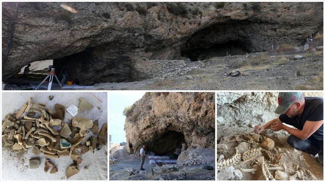 Bitlis'teki Delikli Mağara'da 8 bin yıllık yaşamın izleri gün yüzüne çıkarıldı