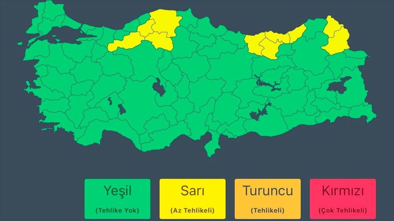İçişleri Bakanlığından 10 il için 'sarı' kodlu meteorolojik 