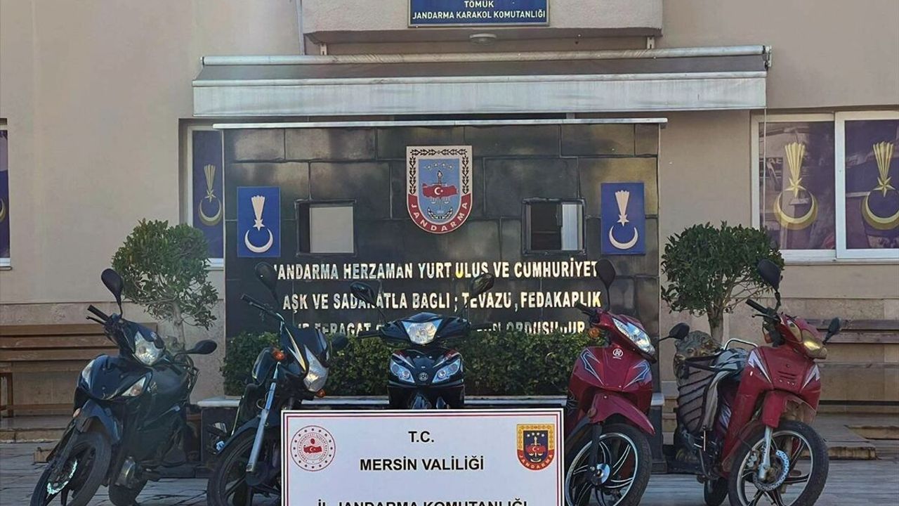 Mersin'de 5 motosiklet çaldığı iddia edilen şüpheli yakalandı 