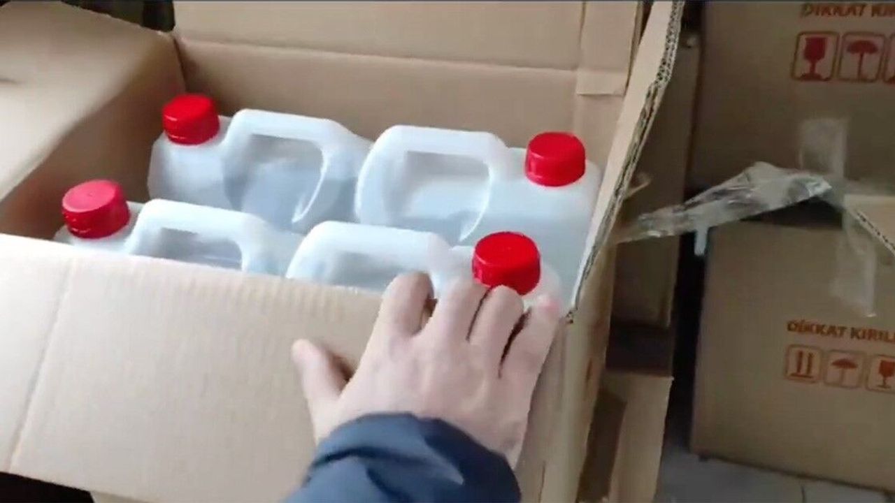 Çengel-6 Operasyonu'nda 1 ton 56 litre etil alkol ele geçirildi￼