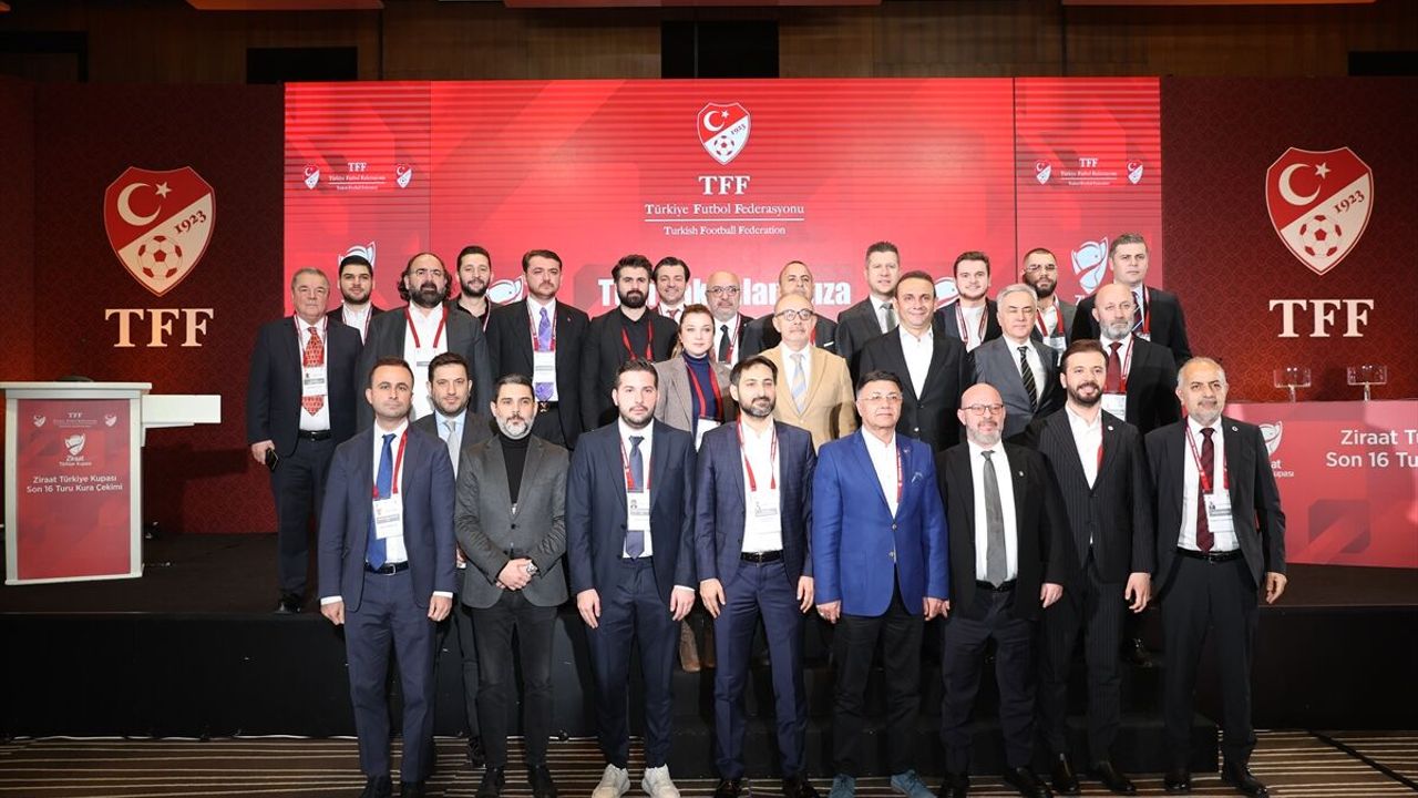 Ziraat Türkiye Kupası'nda son 16 turu kura çekimi yapıldı