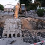 Mut'ta hasar gören köprüde tadilat yapılıyor
