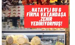 Hatay'lı Bu 6 Firma Vatandaşa Zehir Yediriyormuş!