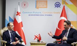 Bakan Bayraktar, İstanbul Energy Forum'da Gürcistan Birinci Başbakan Yardımcısı Davitashvili ile görüştü