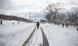 Sakarya, Bolu ve Düzce'nin yüksek kesimlerini kaplayan kar havadan görüntülendi