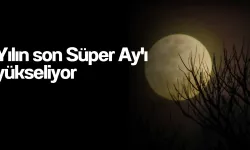 Yılın son Süper Ay'ı yükseliyor