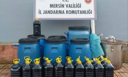 Mersin'de 420 litre sahte içki ele geçirildi