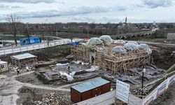 Edirne'deki 15. yüzyıl eseri Gazi Mihal Hamamı'nın restorasyonu sürüyor