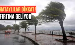 Hataylılar Dikkat ! Dev Fırtına Bu Gece Hatay'a Geliyor