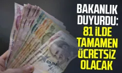 Bakanlık Duyurdu: Hatay'da Resmen Ücretsiz Oldu!