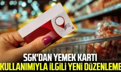 Yemek Kartları İle Market Alışverişine  Yeni Düzenleme