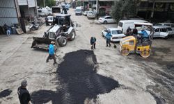 Silifke Zeyneli Hacı Sanayi Sitesi'nde yollar bakıma alındı