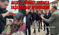 Başkan Dönmez, Sokakta Yaşayanlara Destek Oldu