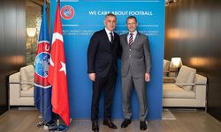 TFF Başkanı Hacıosmanoğlu, UEFA Başkanı Ceferin ile buluştu