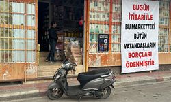 Hatay'da gizli hayırsever mahallelinin markete borcunu ödedi