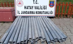 Erzin'de Karayolu Direklerini Hedef Alan Hırsızlar Yakalandı!