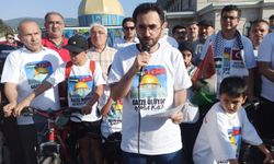 Osmaniye'de "Kudüs-Gazze-Mavi Marmara" temalı bisiklet turu yapıldı