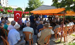 Kadirli'de Gazze için dayanışma çadırı kuruldu