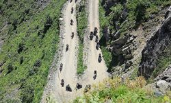 Zorlu Derebaşı virajları motosiklet tutkunlarını ağırladı