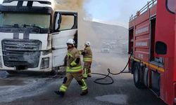 Belen'de tır yangını