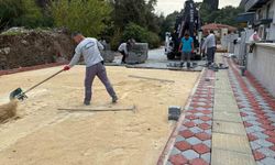 Kemer Kuzdere'de iki sokak arasındaki altyapı çalışmaları tamamlandı