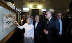 Mısır Coğrafya Cemiyetinde Türk ve Mısır ortaklığında hüsnühat sergisi düzenlendi