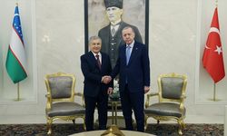 Cumhurbaşkanı Erdoğan, Özbekistan Cumhurbaşkanı Mirziyoyev ile bir araya geldi