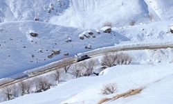 Hakkari'deki sağlıkçılar evdeki hastalarının takibini zorlu kış koşullarında yapıyor