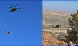 İsrail ordusuna ait arızalı helikopter tahliyesi sırasında halat kopması sonucu yere çakıldı