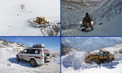 Karla mücadele ekipleri köylere ulaşım için seferber oldu