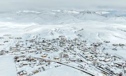 Süphan Dağı eteğindeki karla kaplı köylerde kış şartları yaşamı zorlaştırıyor