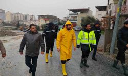 Tarsus'ta yoğun yağış sonrası tam saha müdahale