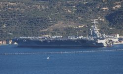 ABD'nin 'USS Gerald R. Ford' uçak gemisi Girit'teki Suda Deniz Üssü'nden ayrıldı