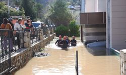 Alanya'da su baskını olan Dim Barajı'nın çevresindeki evler boşaltıldı