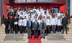 Antalya Belek Üniversitesi'nde ceket giyme töreni düzenledi