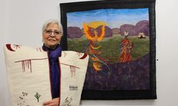 Antalya'da 'Aşina' keçe resim sergisi açıldı