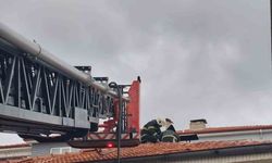 Burdur'da baca yangını itfaiye ekiplerince söndürüldü