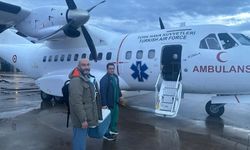 Hava Kuvvetleri Komutanlığına ait ambulans uçak ile İstanbul'dan Ankara'ya kalp grefti ulaştırıldı